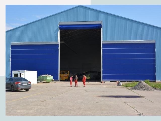 Ангарные ворота в Смоленск от СтальСтрой-Смл по цене 615 руб.