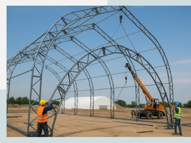 Монтаж ангаров в Смоленске от 615 руб. - Надежно и быстро